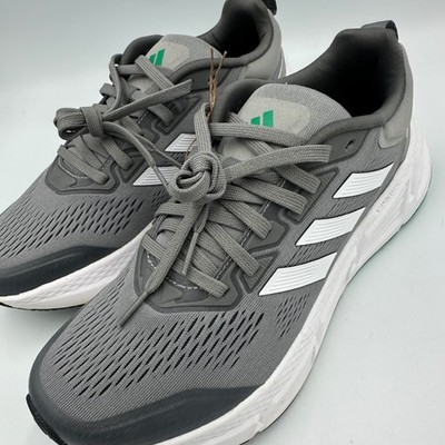 Adidas Questar Running Shoes Mens 7.5 Grey White HP2434 NIB Bounce Athletic