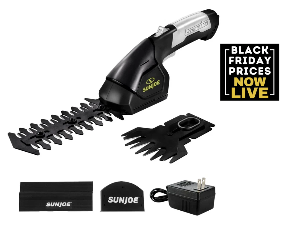 Sun Joe HJ604C Cordless Grass Shear/Shrubber Handheld Trimmer 7.2V (Refurbished)