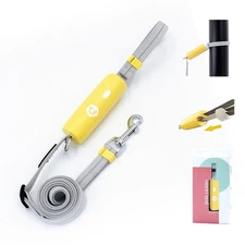 Hand Free Dog Leash Adjustable Length 4-6 ft with Reflective Stripor for Medi...