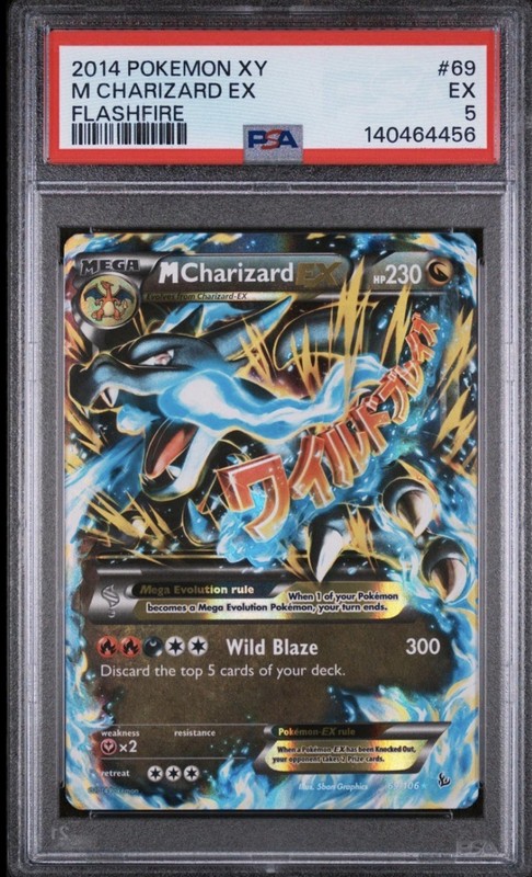 Pokémon TCG Charizard EX 2014 PSA 5