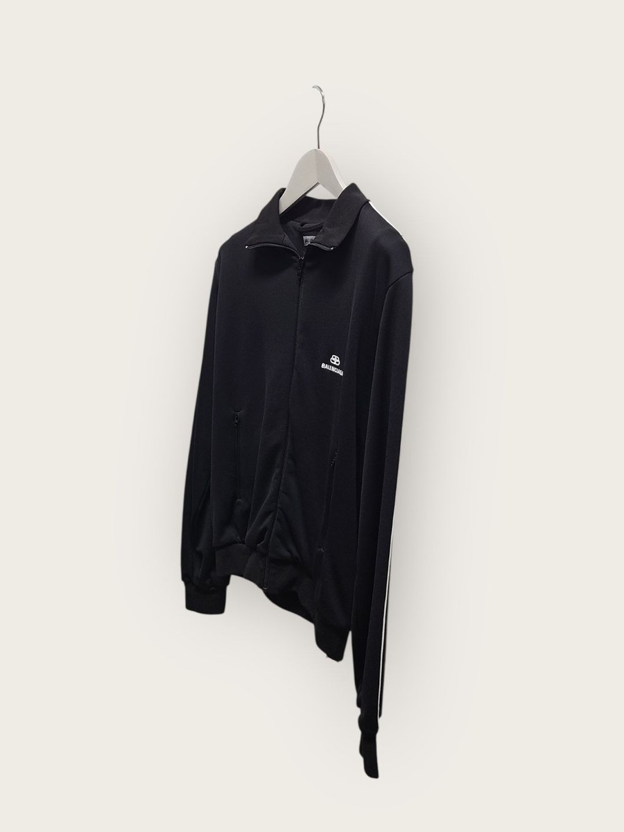 13S/S BALENCIAGA　Shoulder Strap Jacket Balenciaga Zip-up Jacket in Black | Balenciaga US
