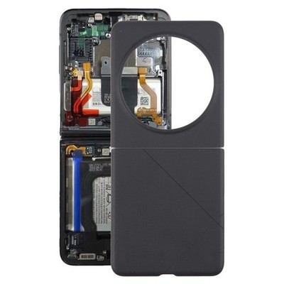 For Tecno Phantom V Flip Battery Back Cover black