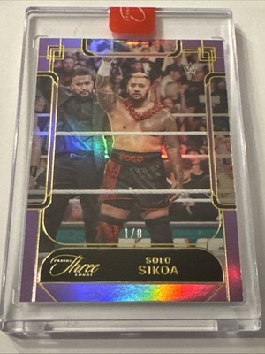 2024 Panini Three Count Solo Sikoa Encased Purple 1/8 WWE