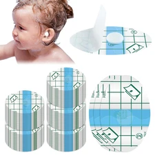 300Pcs Baby Ear Covers Waterproof Disposable Stickers for Bath Swimming Blue