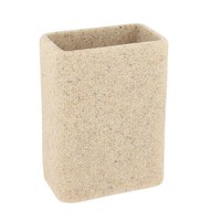 Zahnputzbecher ZahnbüRstenhalter Beige Polyresin Badezimmer Becher Badbecher