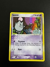 Pokemon Card Crystal Guardians Spoink 62/100 Reverse Holo Common Stamped LP on eBay