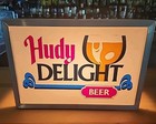 Vtg Hudepohl Hudy Delight Beer Lighted Sign 13x9 Metal Frame Ohio Beer Works!