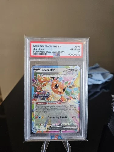 PSA 10  Eevee ex 75/131 Prismatic Evolutions STAMPED Promo Pokemon TCG