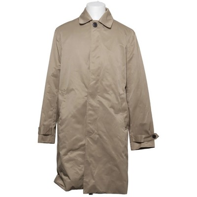 H&M, Mantel, Herren, Größe: 50, Beige, Baumwolle/Polyester, Einfarbig #PEP