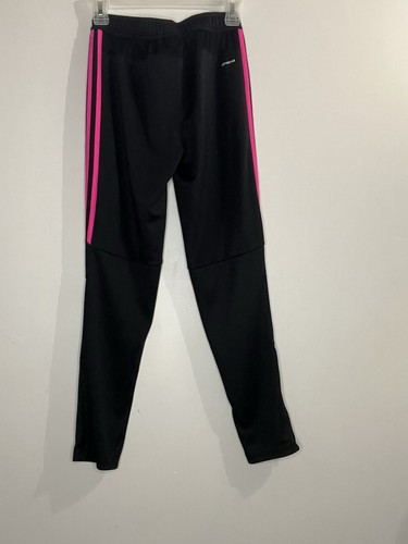 Adidas YOUTH Climacool Soccer Sweat Pants Black Pink Size M - Picture 2 of 5