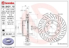 Bremsscheibe vorne rechts Brembo 09842111 für PORSCHE