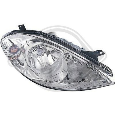 1x Hauptscheinwerfer Diederichs 1681080 Hd Priority Parts für Mercedes Benz Rech