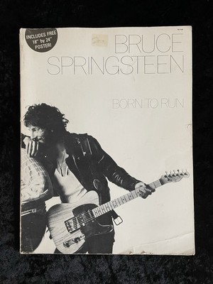 1975 Bruce Springsteen Born To Run Sheet Music Book with Pictures