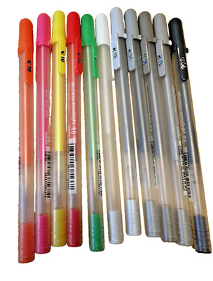 Sakura Gelly Roll Moonlight Gel Pens Multicolor Solid Finish Set 06 & 10