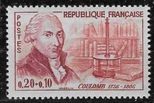Timbre - FRANCE - Coulomb - 1961 - Neuf ** - YT1297