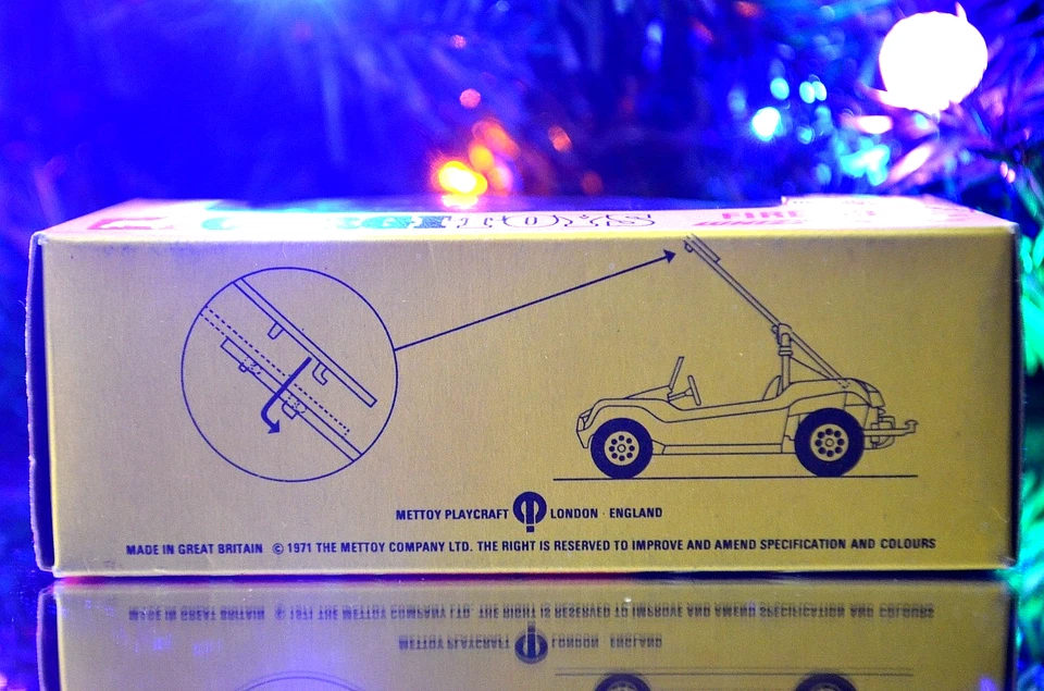 VTG Corgi Whizzwheels 1971 Fire Bug #395 G.P. Beach Buggy S=1:50 Diecast MIB NOS - Image 4 of 4