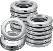 16Pcs Curtain Grommets, 1-5/7" 42 Mm ID Window Curtain Panels Eyelet Rings Low-