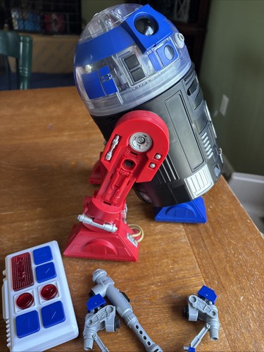 Star Wars Galaxy's Edge Droid Depot R2-D2 Astromech Red Black Blue +Remote Works - Picture 4 of 7
