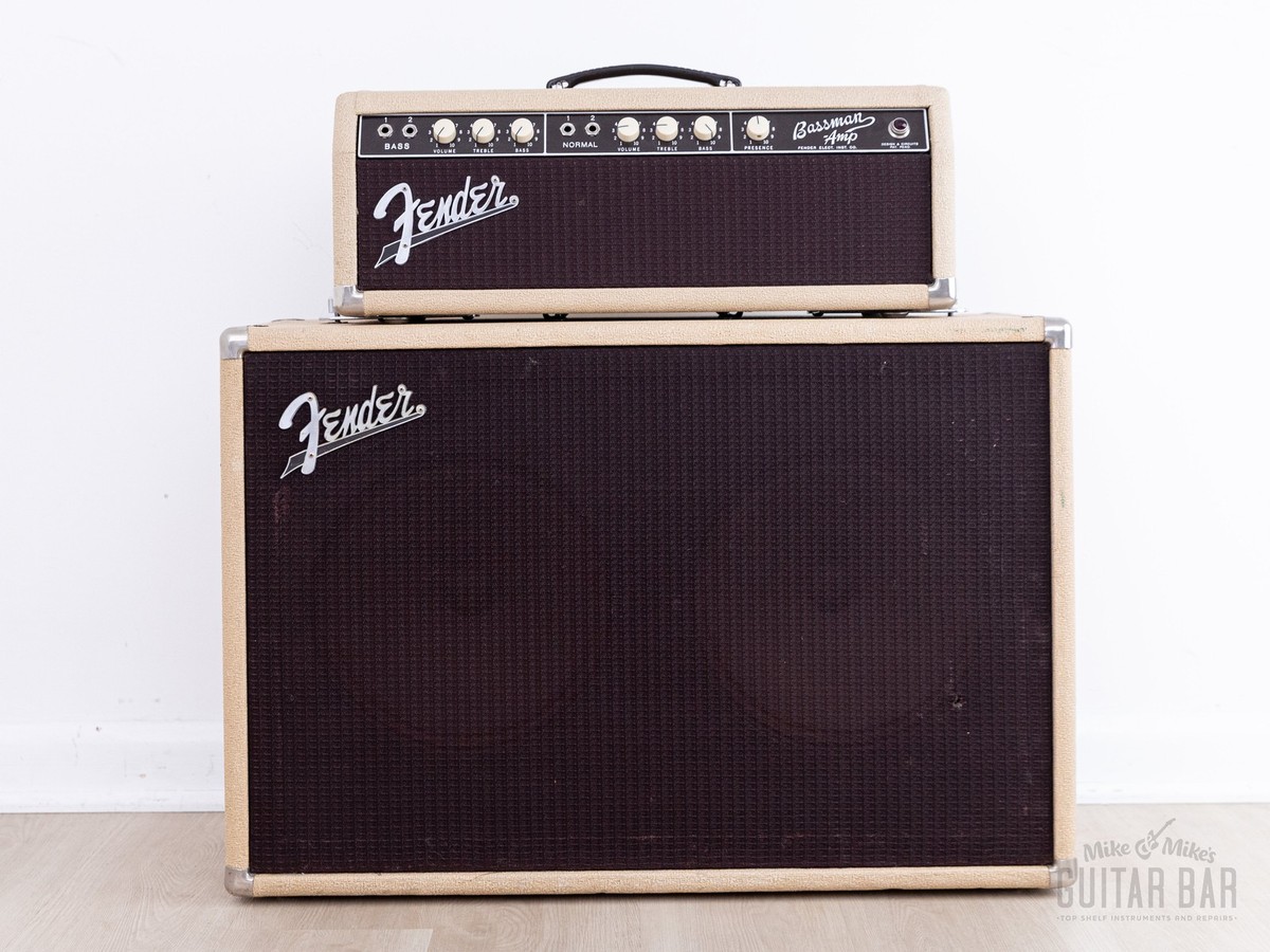 1961 Fender Bassman 6G6 Blonde Brown Panel Vintage Piggyback Tube 1961 Fender Bassman 6G6 Blonde Brown Panel Vintage Piggyback Tube