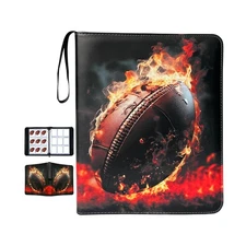 Football Card Binder with Sleeves, 900 Pockets Trading Card Holder,... Fast Ship