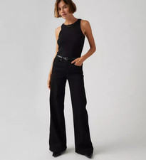 BEST SELLER LEVI'S 318 Shaping Wide Leg Women's Jeans, Soft Black