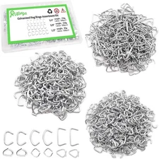Hog Rings Assortment Kit Professional Upholstery 1/2" 3/4" 3/8"