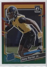 2023 Donruss Rated Rookie Optic Preview Red & Green Prizm Joey Porter Jr 1u6