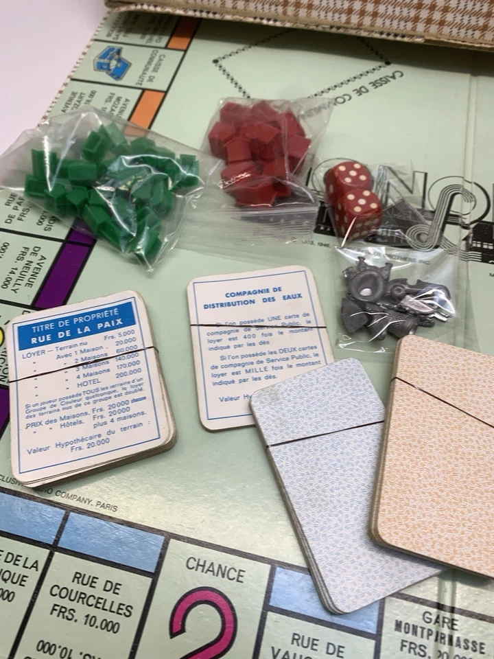 ♠️ Jeu De Société - Ancien Monopoly en Franc - Complet - Vintage - Années 60♠️ - Photo 3/4