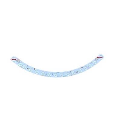 45cm Ceiling Fan Light with Curved LED Light Bar for Indoor Lighting