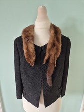 2 Real Mink Vintage Pelt Collar Stoles Which Clip Together