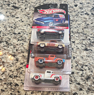 Hot Wheels Contains Lot of 4  56 Flashsider & Custom  56 Ford Trucks