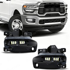 Led Fog Light Kit For 2019-2024 Ram 2500 3500 White 6-projector Lamps Lh Rh Led Fog Light Kit For 2019-2024 Ram 2500 3500 White 6-projector Lamps Lh Rh