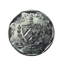 2018 1-Un  Peso Coin / Error / Extreme Die Wear State