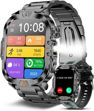 Reloj Inteligente Militar Deportivo Con Llamadas Bluetooth Watch Para Hombres