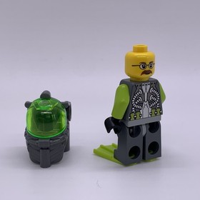 LEGO Atlantis Minifigure Jeff Fisher Green diver  atl009 8075 8077 L