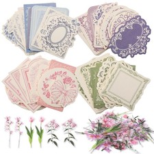 Prudiut 160 Pezzi Kit di Forniture per Album di Ritagli Vintage, 2,5 x 3,1 Pollici, Multicolore 