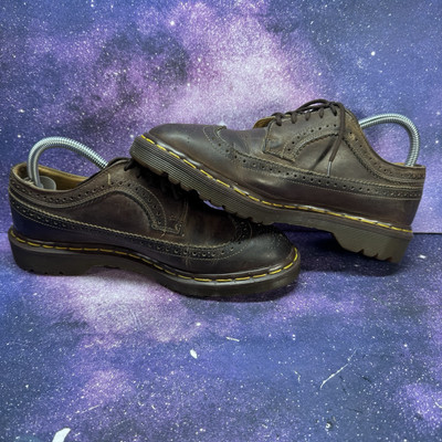 Doc Dr. Martens Brown Wingtip Brogue 3989 Made in England Men's UK
