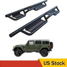 Running Boards FIT 2018-2025 Jeep Wrangler JL Unlimited 4 Door Drop Side Steps 