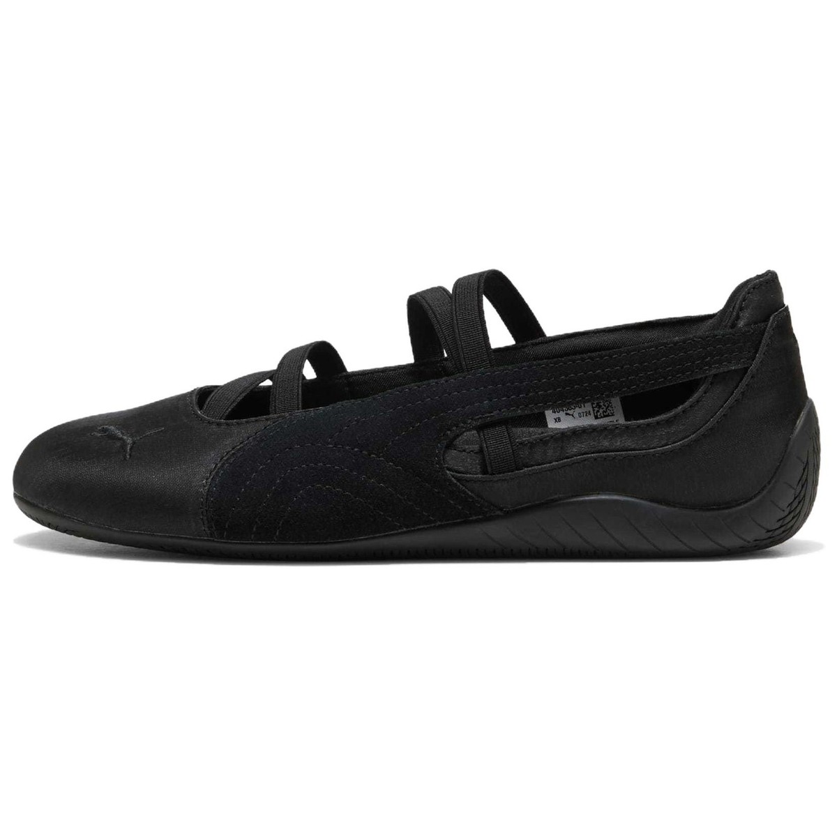 PUMA Speedcat Ballet Black Cool Dark Gray Satin Women's - 404383