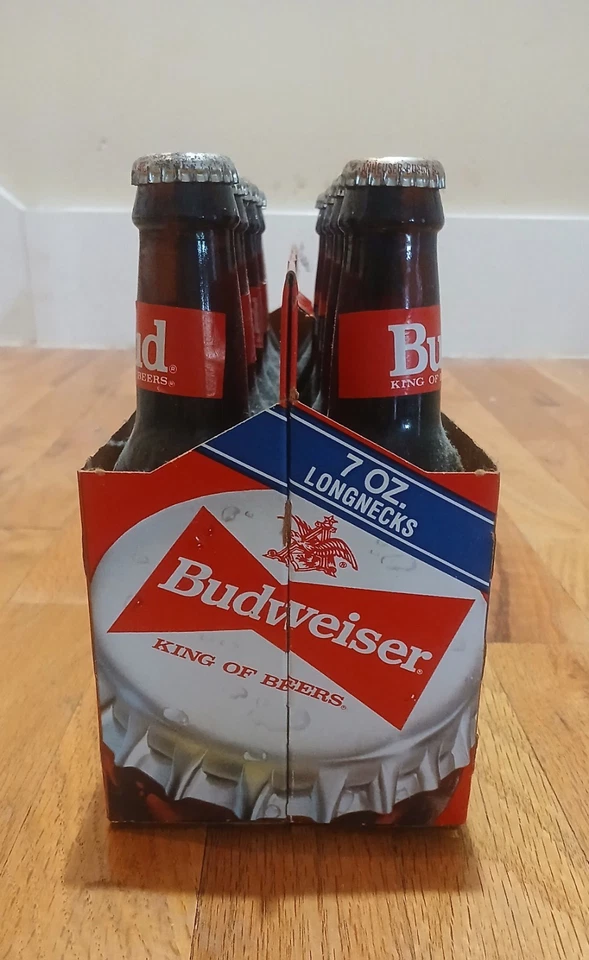 Vintage 7 Oz Budweiser Bottles 12 Pack - Image 3 of 3