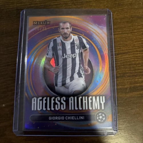 Giorgio Chiellini 2024-25 Topps Merlin UCC Ageless Alchemy Orange /25
