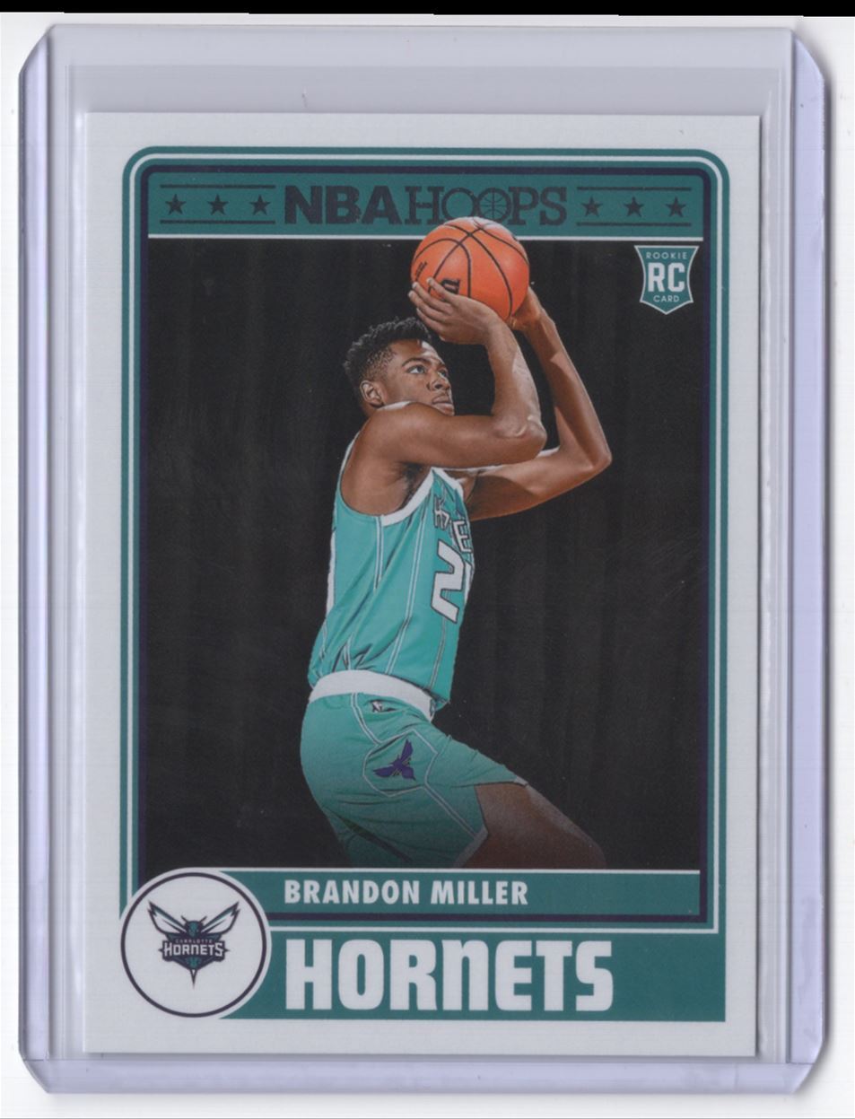 2023-24 Panini Hoops Tribute Brandon Miller Rookie Charlotte Hornets #284