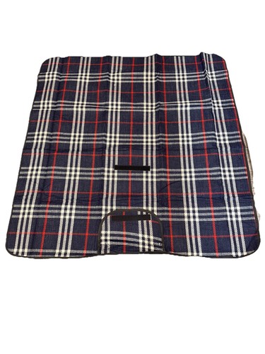 Blue Plaid Picnic Blanket (Stadium, Emergency, Travel) Defenders of Wildlife - Picture 3 of 6