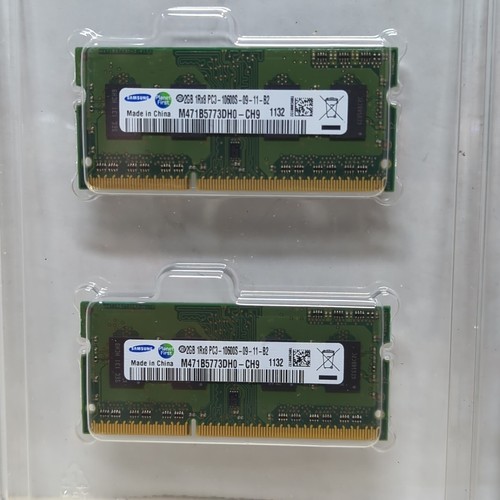 Samsung DDR3 4GB PC3-10600 S Sodimm Laptop Memory 2 Stick RAM Kit