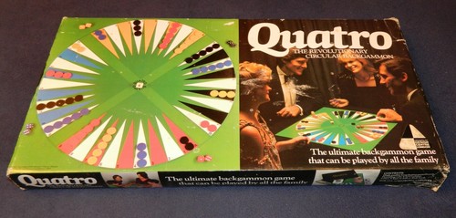 Quatro Circular Backgammon board game 1982 - 100% complete-large board edition - Picture 4 of 12