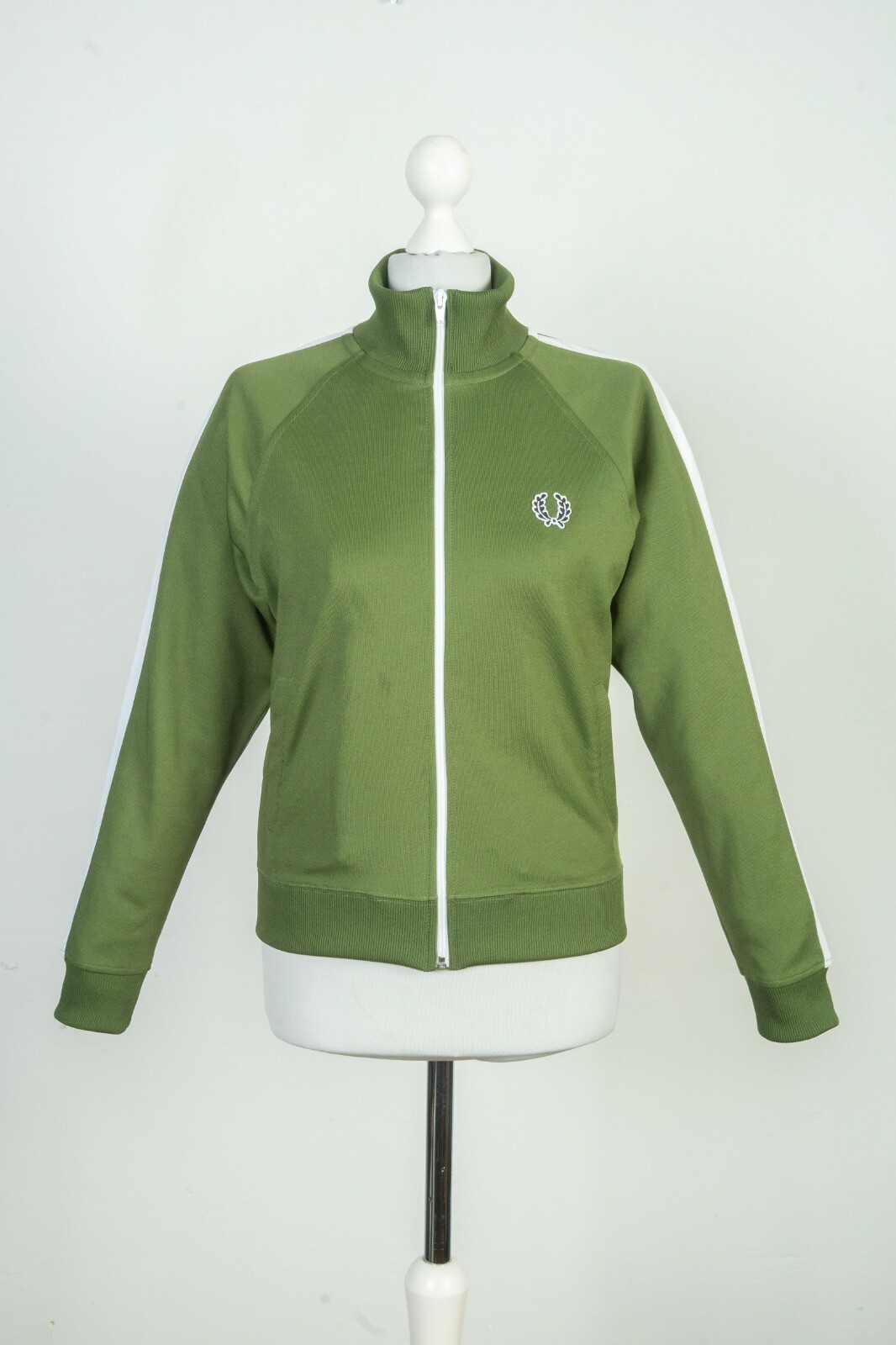 Womens Fred Perry Green Jumper Track 