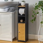 Toilet Paper Cabinet Storage Holder Stand for 4 Rolls Bathroom Cleaning Supply