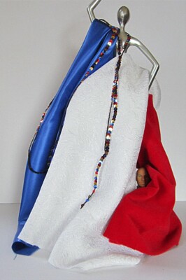 Red Velvet White Texture Blue Podesua  to Doll Up Your Action Figures