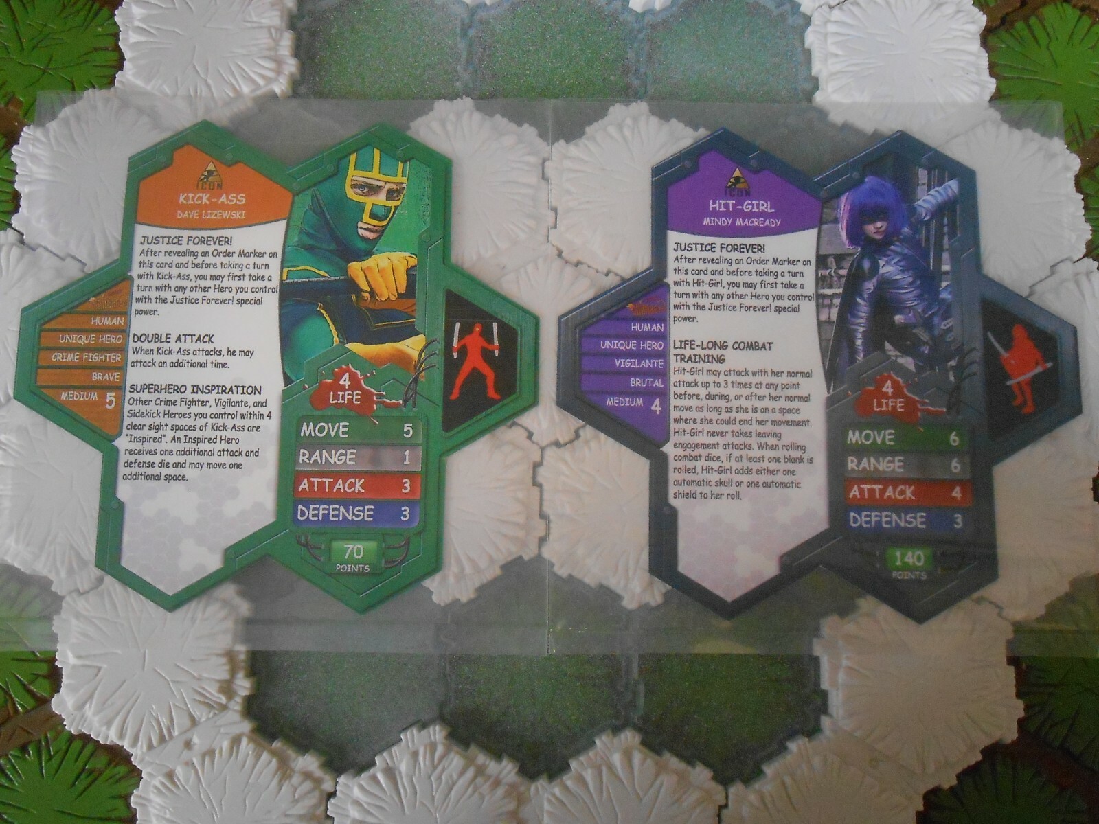 Heroscape Custom Kick Ass Heroes & Villains 9 Character Battlepack ...