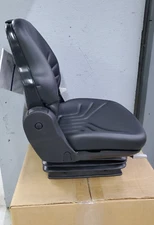 Grammer MSG83 Black Vinyl Mechanical Suspension Equipment Seat Tractor/Excavator